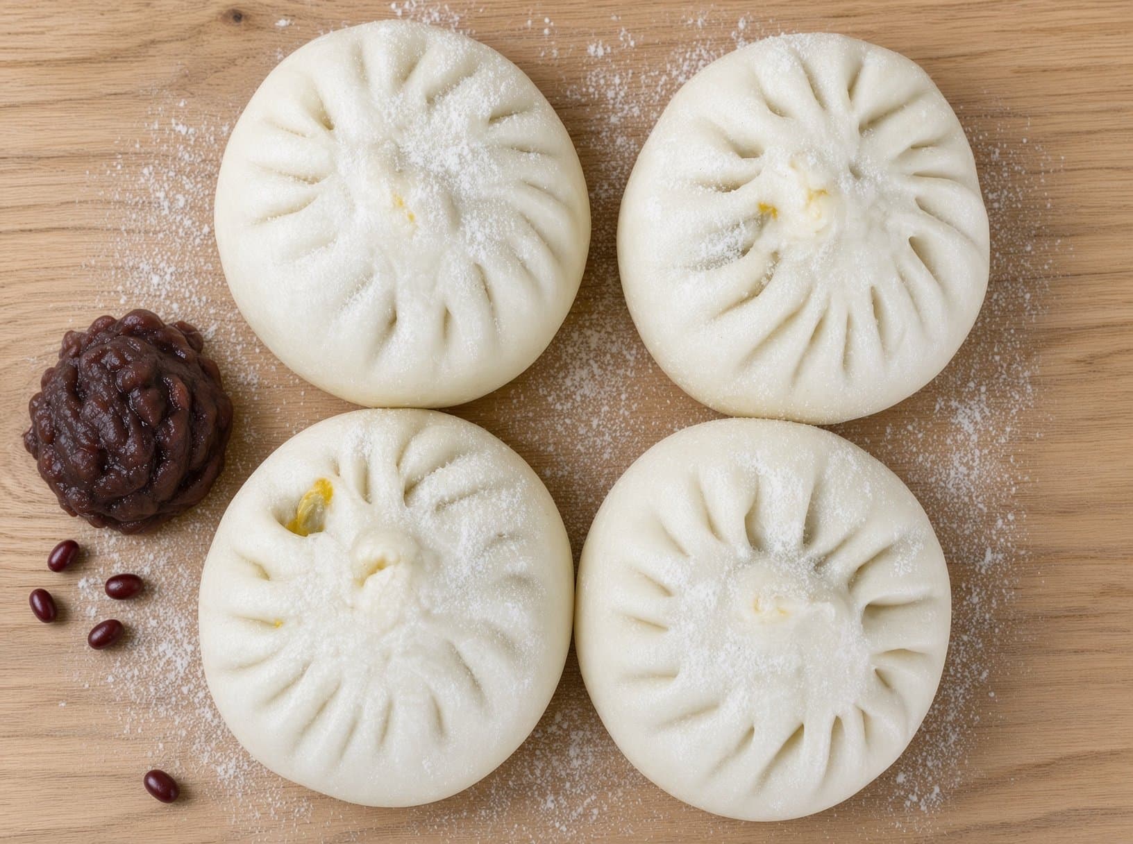 豆沙包 (4 pcs) - 豆沙包 | 包子